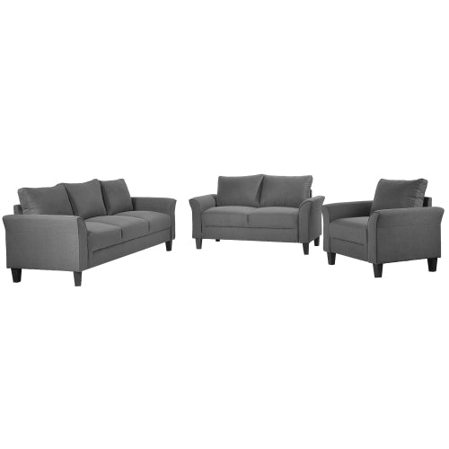 U_STYLE Polyester-blend 3 Pieces Sofa Set,  Living Room Set
