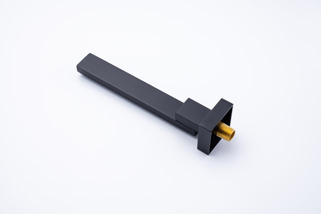 Waterfall Wall Mounted Bathtub Faucet with Hand Shower Swivel Tub Filler Faucet Single Handle Solid Brass