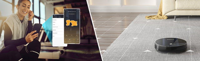 Geek Smart Robot Vacuum Cleaner G6, Ultra-Thin, 1800Pa Strong Suction, Automatic Self-Charging, Wi-Fi Connectivity, App Control, Custom Cleaning, 100mins Run Time(Banned from selling on Amazon)