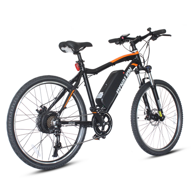 26\'\' Mountain Electric Bike for Adults Aluminum Alloy Frame 350W Motor 48V 12.8AH Removable Battery Shimano 7 Speed Suspension Fork for Various Road Conditions