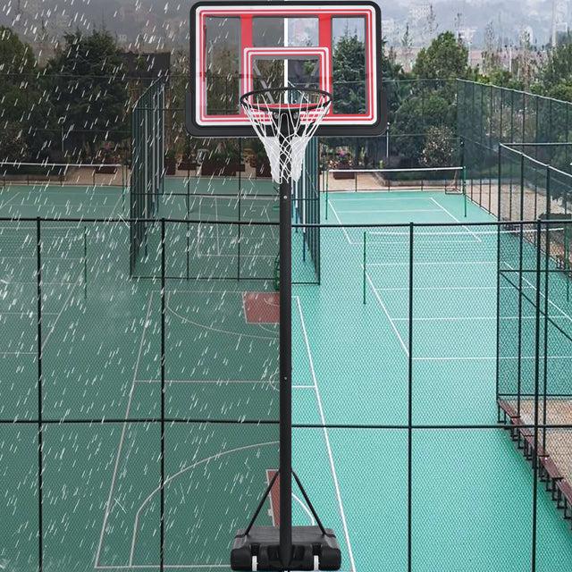 Portable Basketball Hoop Basketball System 4.76-10ft Height Adjustable for Youth Adults LED Basketball Hoop Lights, Colorful lights, Waterproof,Super Bright to Play at Night Outdoors,Good Gift for Kid