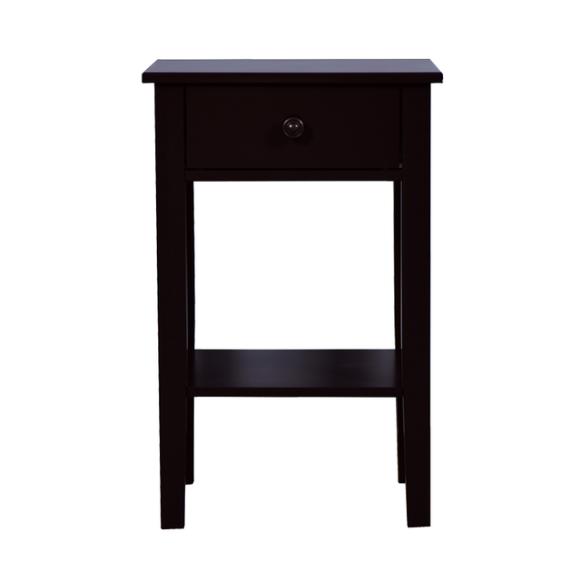 Brown Bathroom Floor-standing Storage Table with a Drawer