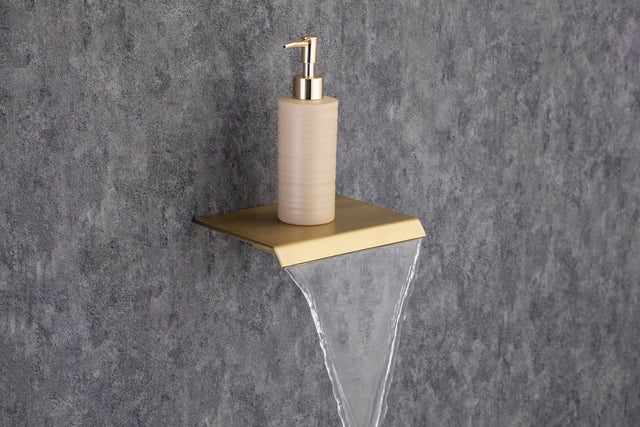 Shower Faucet Set 3-Function Bathroom Shower Fixtures with Waterfall Tub Spout Wall Mount 10 inch Rain Shower Head