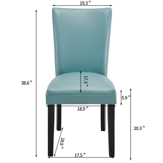 Leather Upholstered Side Chair (Set of 2)