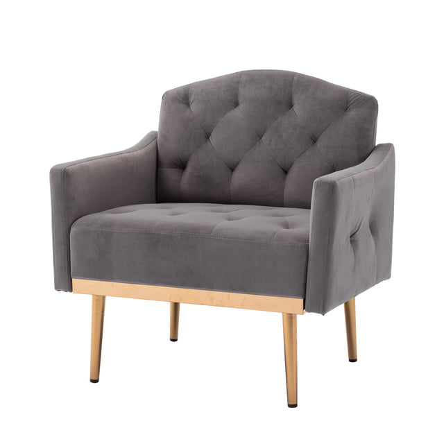 COOLMORE Accent Chair ,leisure single sofa with Rose Golden feet