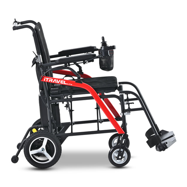 Intelligent Lightweight Foldable Electric Wheelchairs- Black