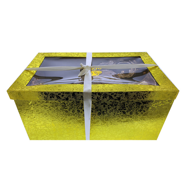 Ambrose Chrome Plated Crystal Embellished Ceramic Vase