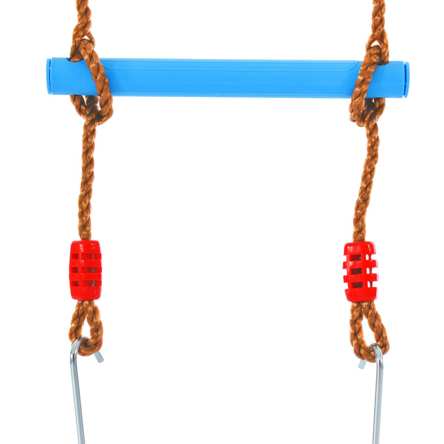 Outdoor Toddler Swing Set for Backyard, Playground Swing Sets with Climbing Ladder, Swing and Climbing Playset for Kids
