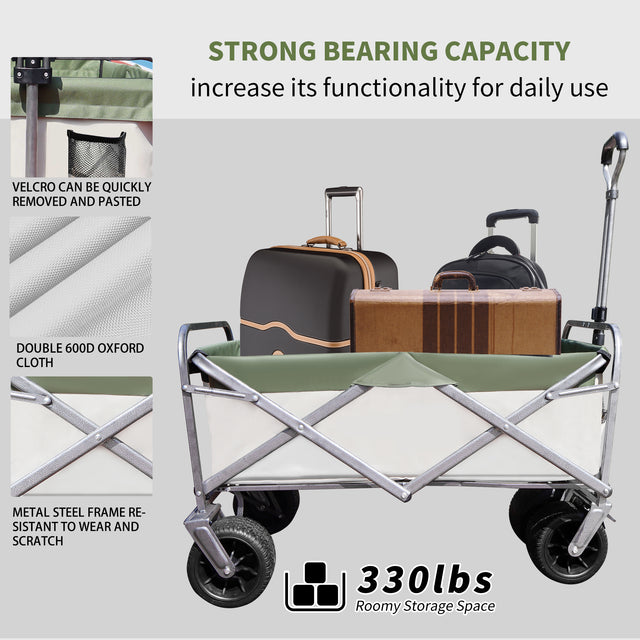 Outdoor Garden Park Utility kids wagon portable beach trolley cart camping foldable folding wagon