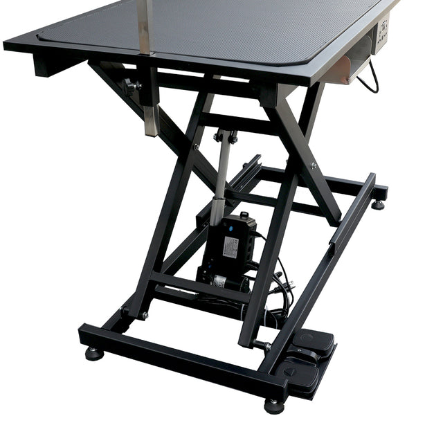 electric pet grooming table, 110V/220V professional groomer recommend super Deluxe electric pet grooming table, 110V/220V professional groomer recommend height adjust from 8 up to 36inch BLACK COLOR