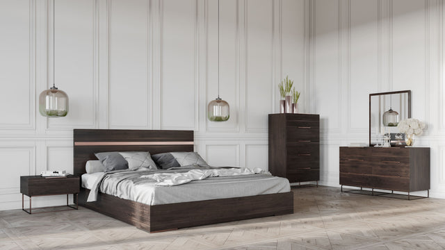 Strozzi Italian Modern Dark Rovere Dresser
