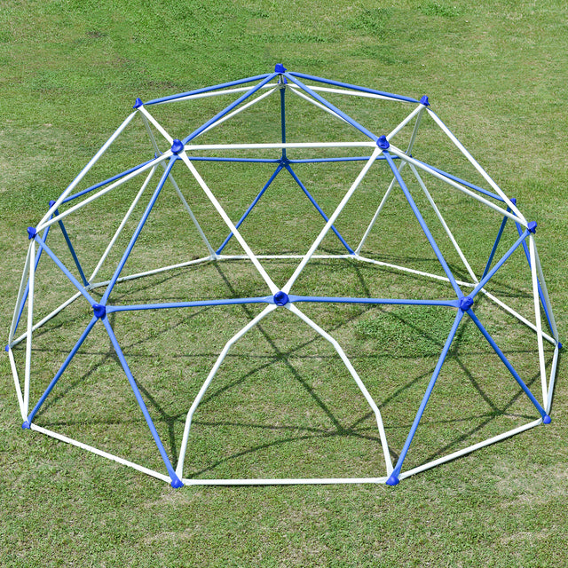 11ft Geometric Dome Climber Play Center, Kids Climbing Dome Tower, Rust & UV Resistant Steel Supporting 900 LBS