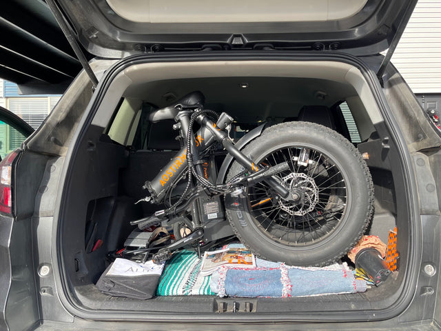 AOSTIRMOTOR Folding Electric Bike Ebike Bicycle 500W Motor 20" Fat Tire With 36V/13Ah Li-Battery Beach Snow Bicycle A20