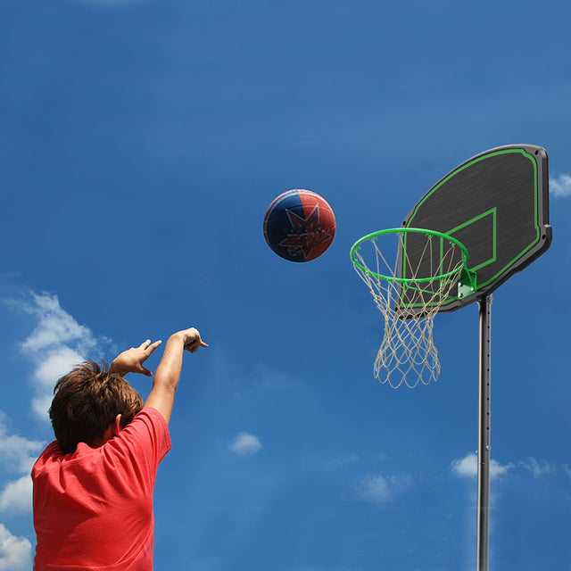 BASKETBALL SETS WITH WHEELS,BOARD,FIELD ROPE,INCLUDING TWO BASKETBALL SETS,BACKBOARD SYSTEM STAND HEIGHT ADJUSTABLE 60INCH-78INCH