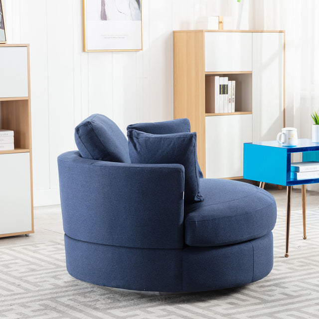 Modern Akili swivel accent chair barrel chair for hotel living room Modern leisure chair