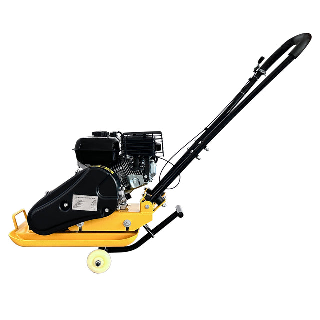 Plate Compactor Rammer, 6.5HP 196cc Gas Engine 5488 VPM 2500 LBS Compaction Force, 21 x 14 inch Plate, Ground Compactors for Paving Landscaping Sidewalk Patio, EPA Compliant