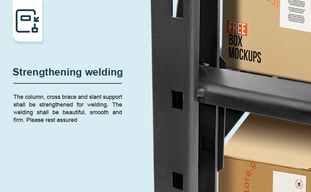 Garage Shelving Heavy Duty 72"H*77"W Garage Storage Shelves 6000LBS Heavy Duty Shelving Adjustable 3 Tier Metal Shelving for Garage Storage Shelving Industrial Shelving Storage Rack, Black