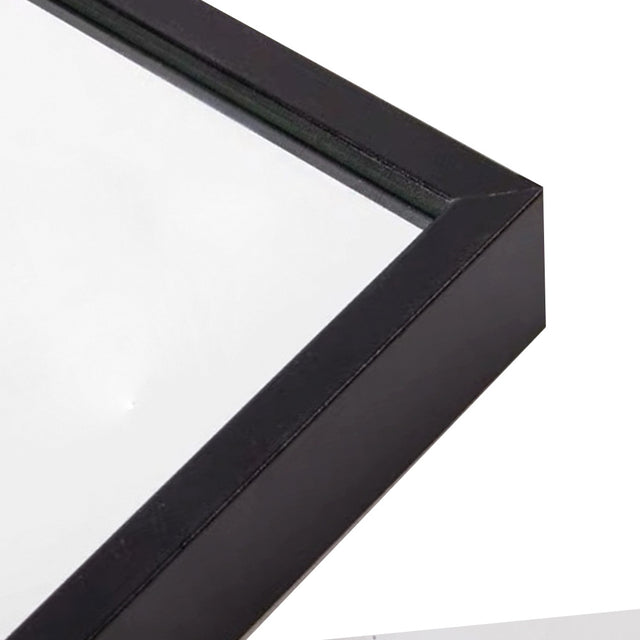 Miro 1500 400-b Full Length Mirror Floor Mirror Hanging Standing or Leaning, Bedroom Mirror Wall-Mounted Mirror with Black Aluminum Alloy Frame, 59" x 15.7"
