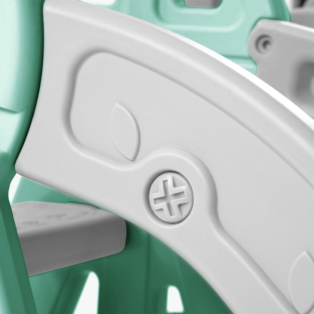 Toddler Slide and Swing Set 3 in 1, Kids Playground Climber Swing Playset with Basketball Hoops Freestanding Combination Indoor & Outdoor