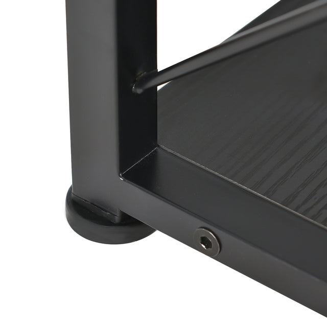 7-Tier Bookcase Home Office Bookshelf, L-Shaped Corner Bookcase with Metal Frame, Industrial Style Shelf with Open Storage, MDF Board