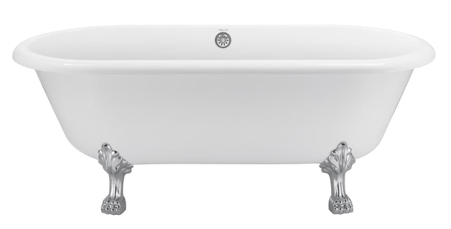 67" 100% Acrylic Freestanding Bathtub,Contemporary Soaking Tub,white bathtub