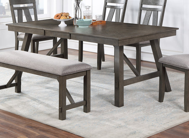 Dining Room Furniture 1x Bench Rich Dark Brown Finish Fabric Cushion Seat
