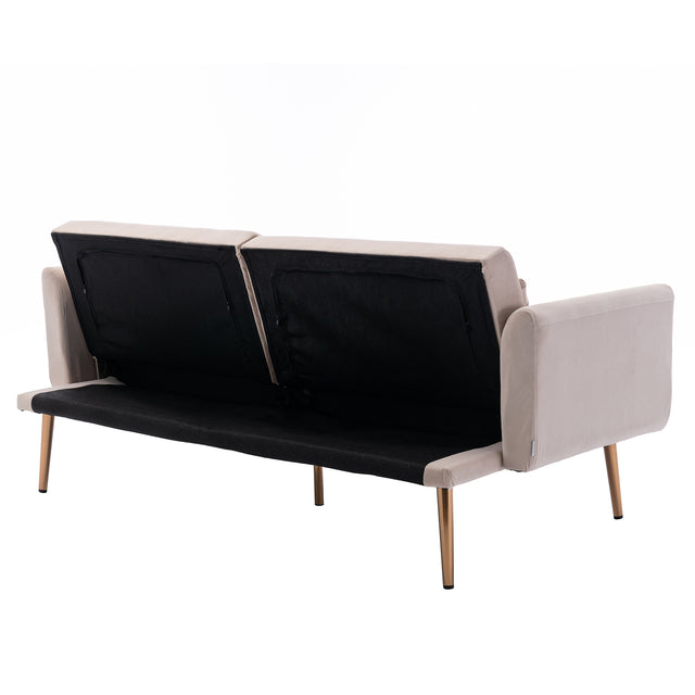 COOLMORE Velvet Sofa , Accent sofa .loveseat sofa with metal feet