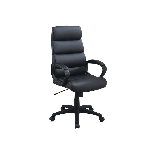 High-Back Adjustable Height Office Chair in Black