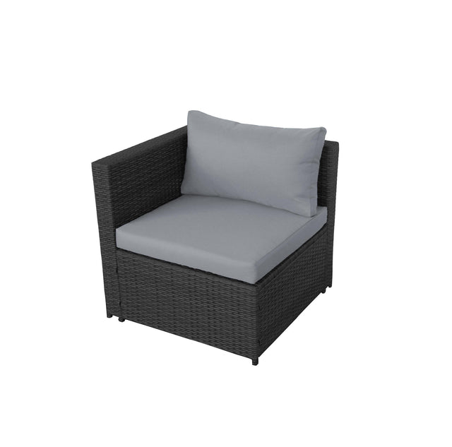 Outdoor Sectional Wicker Rattan Sofa Set with Cushion