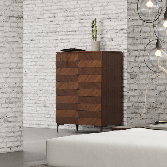 Modrest Paula Mid-Century Walnut Chest