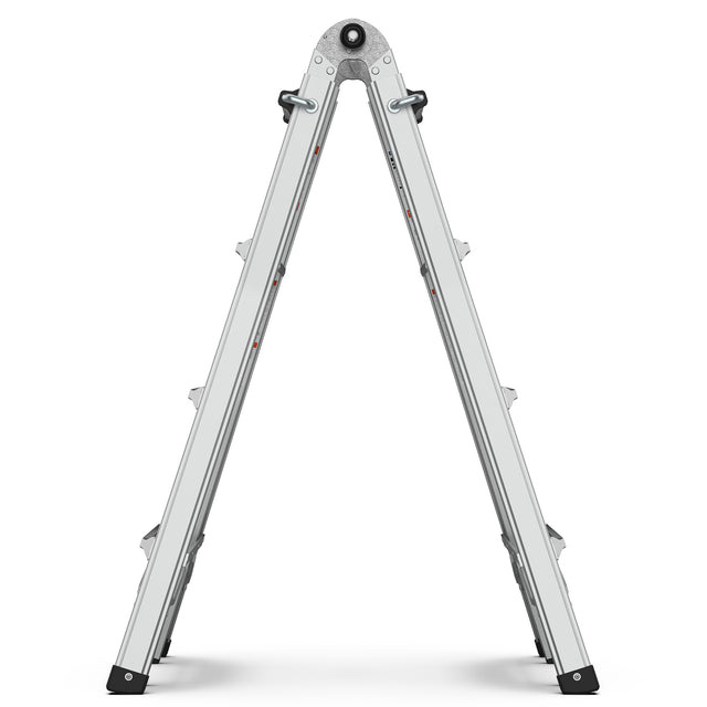 Multi position foldable engineering multifunctional aluminum alloy ladder A-type ladder straight ladder 17ft for home