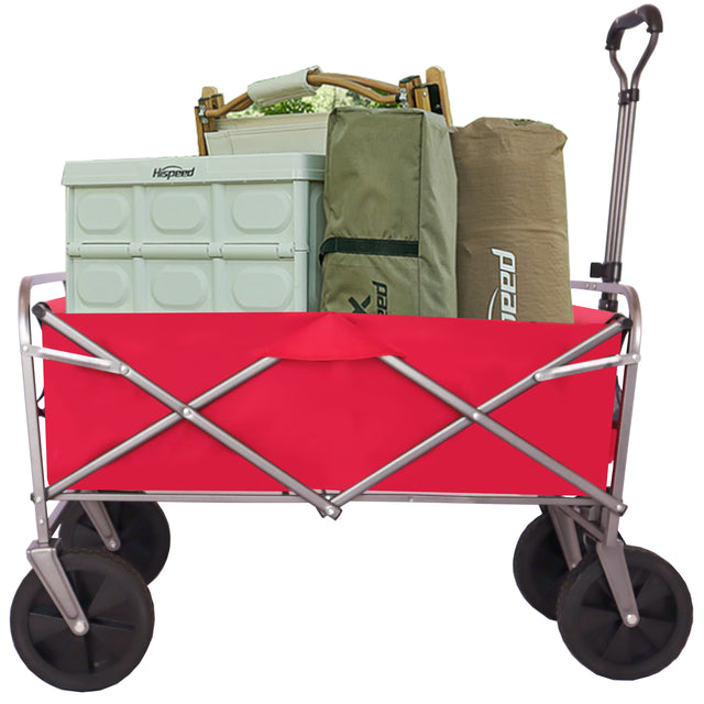 Outdoor Garden Multipurpose Micro Collapsible Beach Trolley Cart Camping Folding Wagon