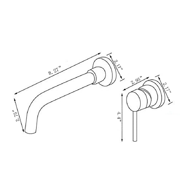 Wall Mounted Bathroom FaucetNK0909