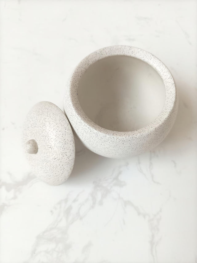 Concrete terrazzo Bath Accessory Set,White Sandstone Color