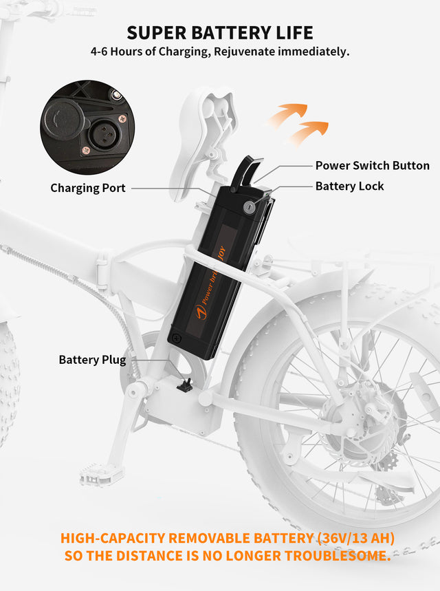 AOSTIRMOTOR Folding Electric Bike Ebike Bicycle 500W Motor 20" Fat Tire With 36V/13Ah Li-Battery Beach Snow Bicycle A20