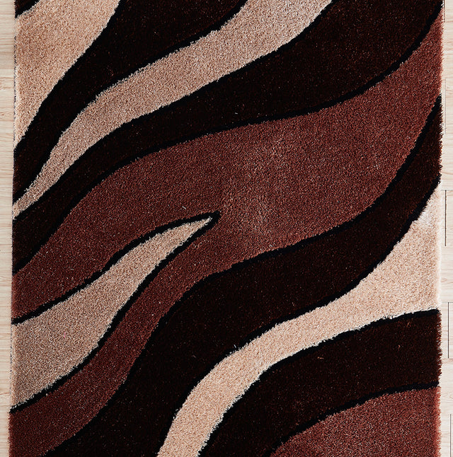 "Aria Collection" Soft Pile Hand Tufted Shag Area Rug