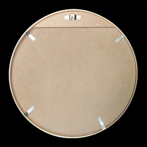 Matte Gold Wall Mirror 24” Round Mirror Metal Framed Mirror Circle Wall-Mounted Mirror, Circular Mirror for Bathroom Wall Decor Living Room