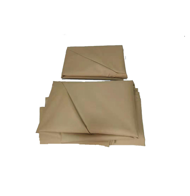 8x5Ft Grill Gazebo Replacement Canopy,Double Tiered BBQ Tent Roof Top Cover,Beige