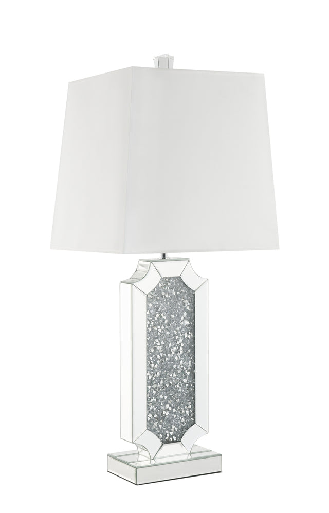 ACME Noralie Table Lamp in Mirrored & Faux Diamonds 40216