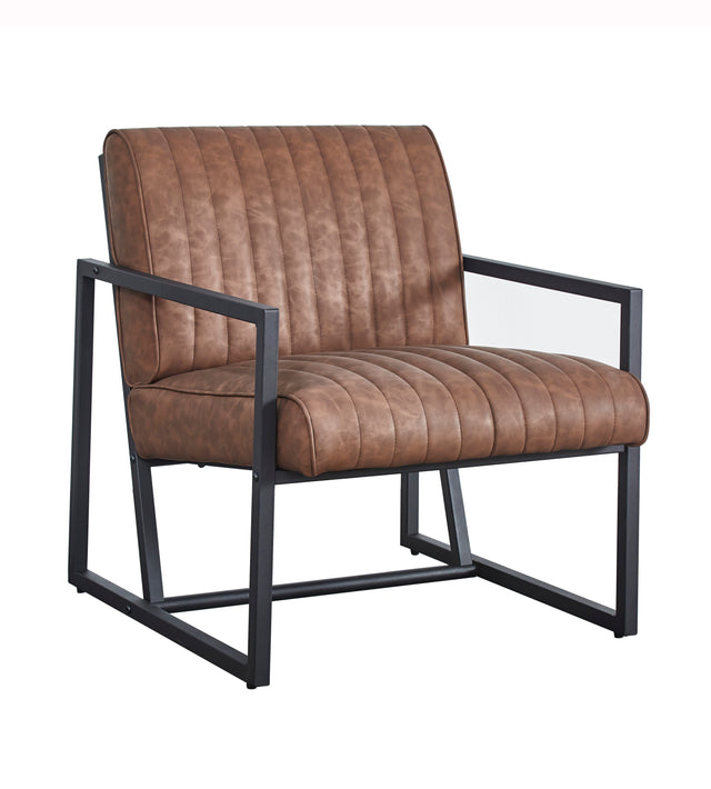 Modern design high quality PU(BROWN)+ steel armchair,for Kitchen, Dining, Bedroom, Living Room