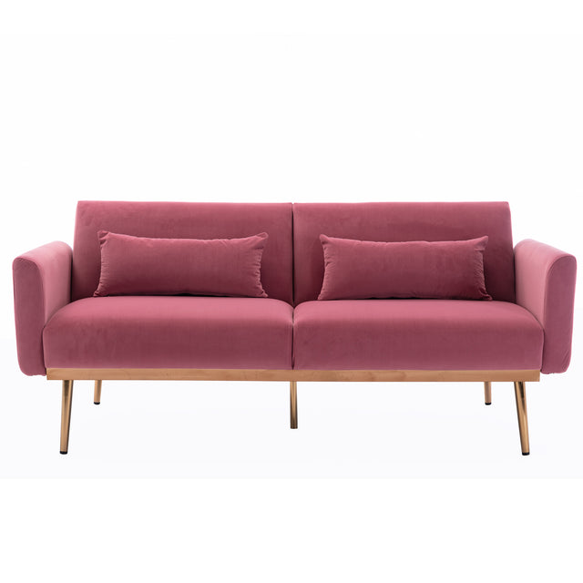 COOLMORE  Velvet  Sofa , Accent sofa .loveseat sofa with  metal  feet