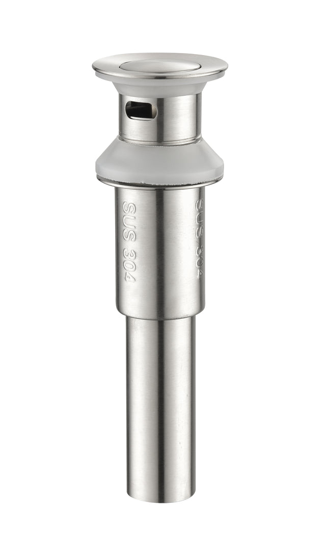 Brushed Nickel 4 Inch 2 Handle Centerset Lead-Free Bathroom Sink Faucet, with Copper Pop Up Drain and 2 Water Supply Lines,