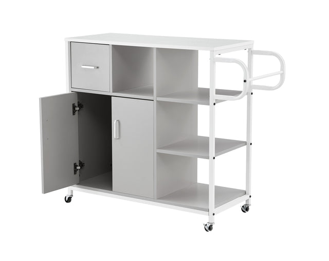 KITCH storage cabinet GRY, move with roller..