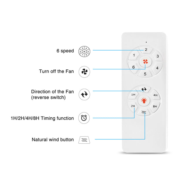 Quiet 52” Wood Ceiling Fans with Lights and Remote Moisture-proof Outdoor Ceiling Fan for Patios, 6 Speeds Ceiling Fan for Living Bedroom Kitchen, 3 Light Color, Timer Function, Reversible Motor