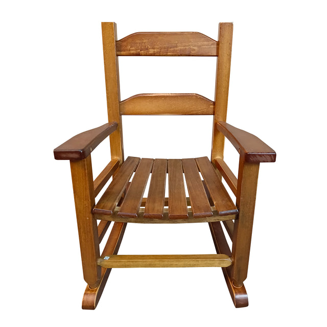 Children's rocking white chair- Indoor or Outdoor -Suitable for kids-Durable-populus wood-oak