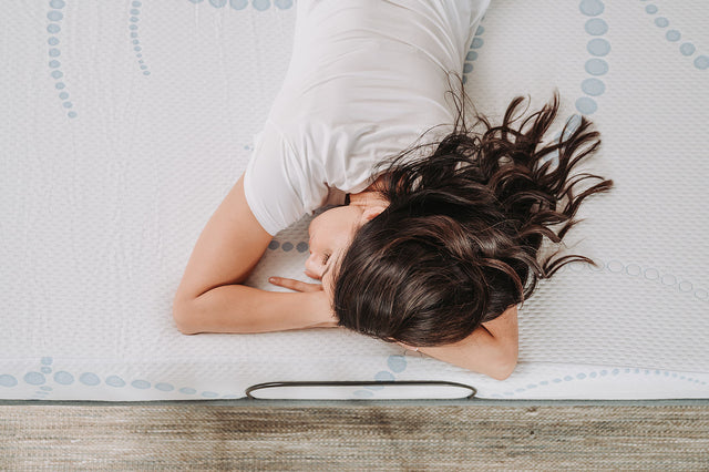 Omne Sleep 8" Memory Foam Mattress Twin in White/Light Blue