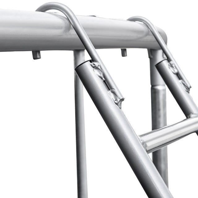 16FT TRAMPOLINE(BLUE) WITH BOARD,METAL