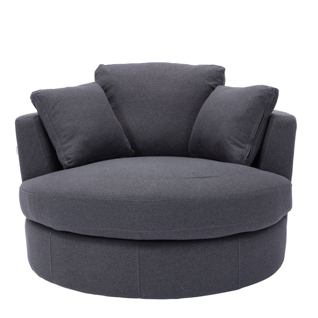 Modern Akili swivel accent chair barrel chair for hotel living room Modern leisure chair