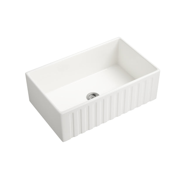 Inch White Farmhouse Sink Deep Apron Sink Undermount Farmhouse Kitchen Sink Single Farm Sink