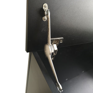 Storage Chest Trunk, Lift Top Wood Box for Toys Entryway Bench Organizer Home Furniture, Black